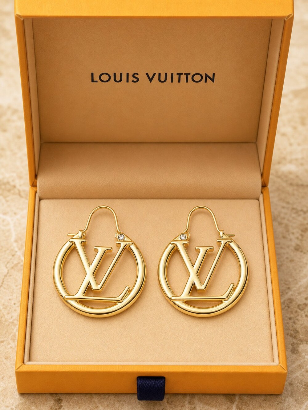 Louis Vuitton Signature Earrings Style 1 | New with Box - Picture 2 of 9